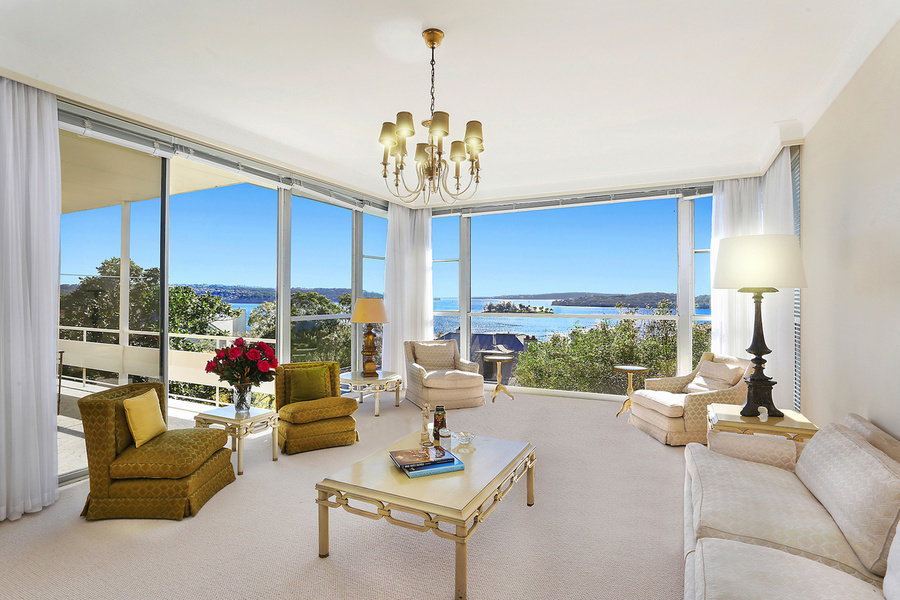 A four-bedroom, six-bathroom home with sweeping harbour views is on the market at an undisclosed pric