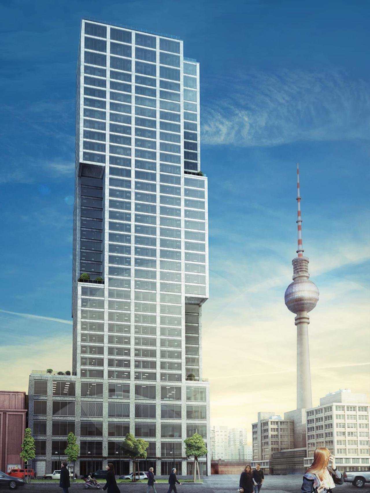 Alexander Tower will feature 377 apartments, plus commercial and retail space, over 35 floors.