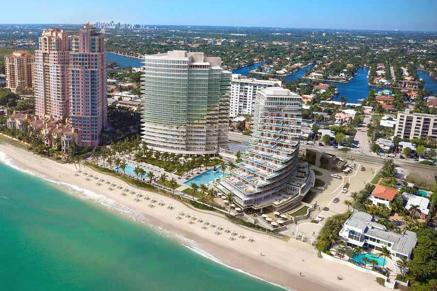 Las unidades en las dos torres del Auberge Beach Residences & Spa Fort Lauderdale se venden por e