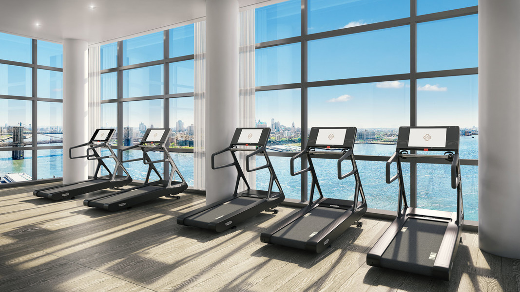 A workout space at 1 Seaport.