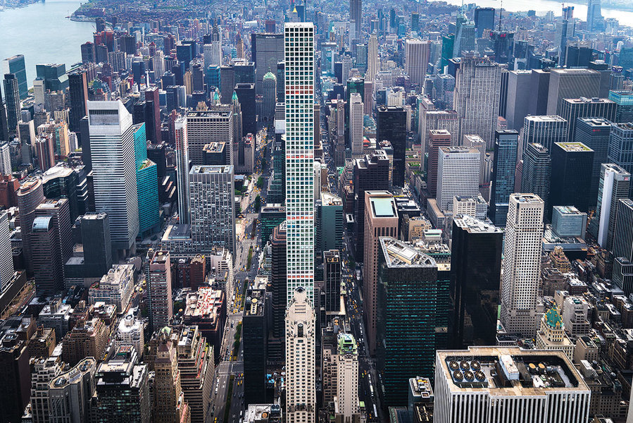 El edificio de Manhattan en 432 Park Avenue tiene 425,5 metros de altura.